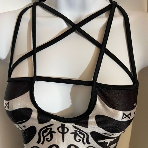 Pentagram Strap Bodycon Dress S/M - Picture 7 of 7